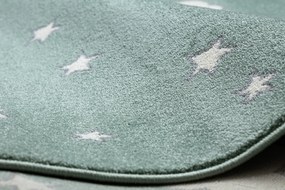 Tapete PETIT MOON estrelas, nuvens verde