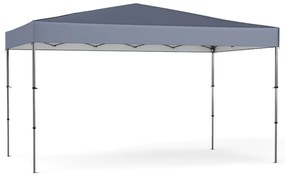 Tenda dobrável com dossel e 1 parede lateral para áreas externas, fácil instalação, abrigo tipo gazebo, azul