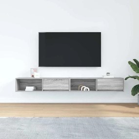 Móveis de TV 2pcs 100x31x25,5cm deriv. madeira cinzento sonoma