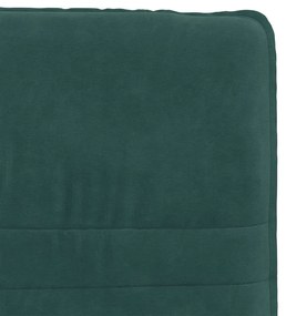 Cadeiras de jantar 6 pcs veludo verde-escuro