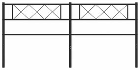 Cabeceira de cama 180 cm metal preto