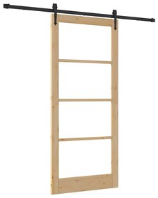 Porta Deslizante vidaXL com Conjunto de Ferragens "ORKDAL" 93x211 cm