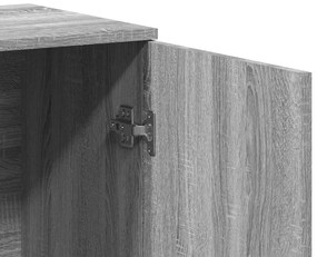 Aparadores 2 pcs 79x38x80 cm derivados madeira cinzento sonoma