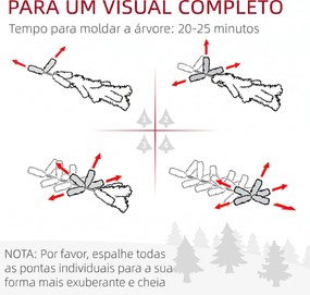 Árvore de Natal Estreita Nevada 180 cm com 395 Ramos e Suporte Metálico Dobrável para Sala de Estar, Interior, Verde