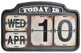 Calendário Dkd Home Decor Metal (42 X 3 X 27 cm)