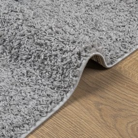 Tapete shaggy de pelo alto PAMPLONA 160x230 cm cinzento