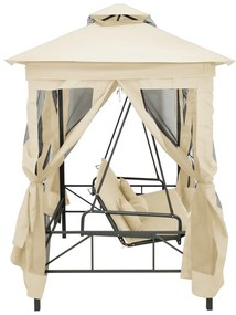 Gazebo com baloiço conversível branco nata