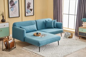 Sofá de Canto Revos – Turquesa – 250 cm x 86 cm x 100 cm