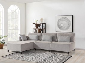 Sofá-Cama de Canto Matris – Cinzento – 285x90x192 cm