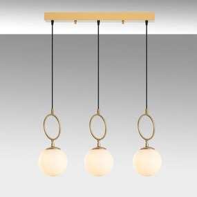 Candeeiro de Teto Ring – Dourado – 75 cm