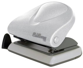 Furador T20 Metálico Cinza 20 Folhas - Plus