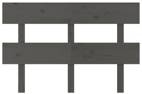 Cabeceira de cama 144x3x81 cm pinho maciço cinzento