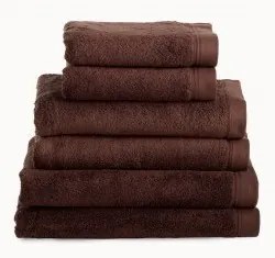 Toalhas banho 100% algodão penteado 580 gr. cor castanho: 1 toalha rosto 50x100 cm