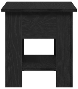 Mesa de Centro vidaXL Carvalho Preto 40x40x42 cm Madeira de Engenharia