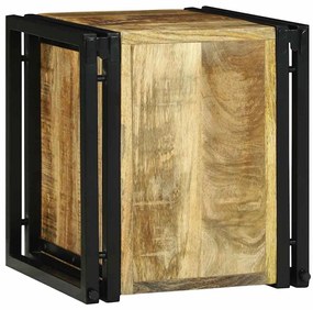 Rack de Vinho 34,5 x 35 x 39 cm Madeira Sólida de Mangueira Rústica