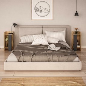 Mesinha de Cabeceira Elos – Carvalho Antracite – 25x60x27 cm
