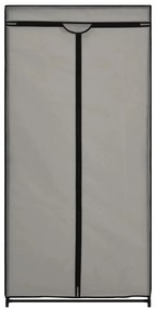 Roupeiro 75x50x160 cm cinzento