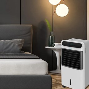 Climatizador EnergySilence PureTech 5500  em 1: Frio, ionizador e ventilador, 12 l, 3 velocidades, controlo remoto, ecrã LCD, fluxo de ar 500 m3/h [Cl
