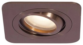 Conjunto de 6 focos embutidos redondos bronze escuro GU10 50mm IP44 - Alberto Moderno