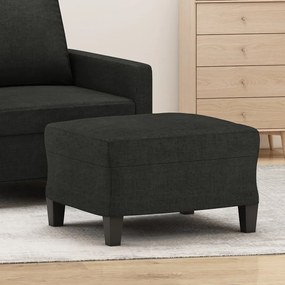 vidaXL Apoio de pés 60x50x41 cm tecido preto