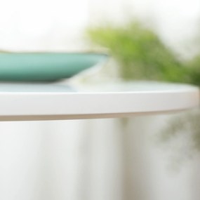 Mesa de Cozinha Redonda Mesa de Jantar Moderna para 2 Pessoas com Base