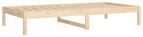 Sofá-cama sem colchão 90x200 cm madeira de pinho maciça