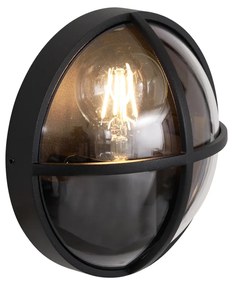 Candeeiro de Parede Exterior Preto Redondo IP65 - Target Industrial