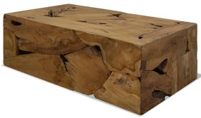 vidaXL Mesa de centro 90x50x30 cm teca genuína castanho