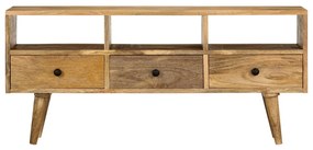 Móvel de TV 110x36x50 cm madeira de mangueira maciça