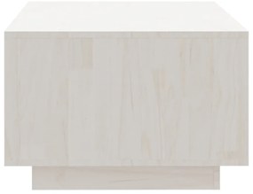 Mesa de centro 110x50x33,5 cm madeira de pinho maciça branco