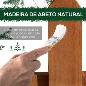 Cercas de Madeira para Jardim com 12 Painéis 50x34 cm Cercas Decorativas para Exterior Fáceis de Instalar Madeira
