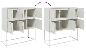 Aparador 100,5x39x107 cm aço branco