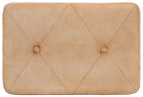 Poltrona de apoio com banco para os pés lona cor creme