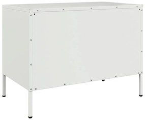 Móvel de TV 68x39x50,5 cm aço branco