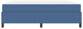 Estrutura da Cama Azul 180 x 200 cm Tecido de veludo côtelé