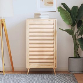 vidaXL Porta de armário com design de persiana pinho maciço