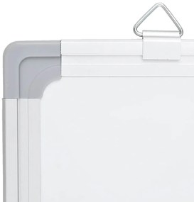Quadro branco magnético dobrável 180x100x1,7 cm alumínio