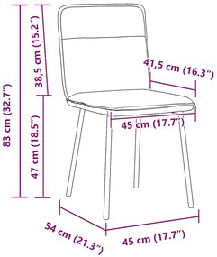 Cadeiras de jantar 2 pcs veludo preto
