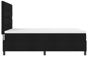 Cama Box com Colchão Preto 140x200 cm Tecido