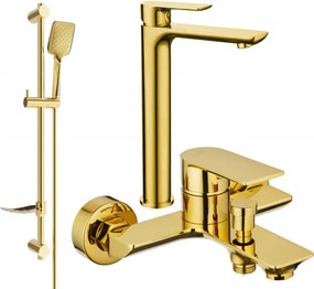 Mexen Alfa Conjunto de banheira DF62, dourado - 745713DF62-50