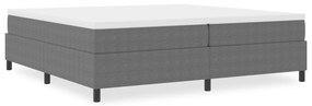 Cama Box VidaXL Cinza Claro 200x200 cm em Tecido de Corduroy