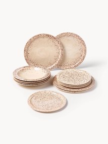 Conjunto de loiça artesanal Bernardo, 4 pessoas, conjunto de 12