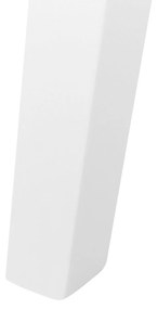 Mesa de jantar em castanho claro e branco 150 x 90 cm LENISTER Beliani
