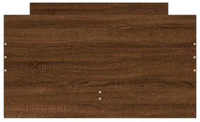 Estrutura de cama com gavetas 90x200 cm carvalho castanho