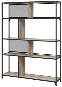 HOMCOM Estante de Armazenamento Estante de 5 Níveis Estrutura de Aço Estilo Industrial 120x30x161 cm | Aosom Portugal