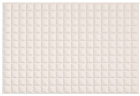 Manta pesada 9 kg 122x183 cm tecido creme-claro