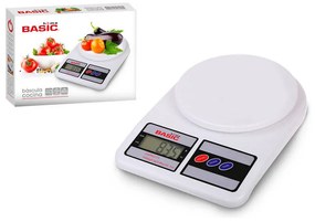 balança de cozinha Basic Home Digital LCD 7 kg Branco (23 x 16 x 3,6 cm)