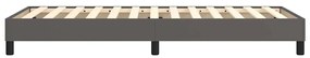 Estrutura de cama 80x200 cm couro artificial cinza