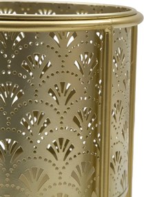 CONJUNTO DE 2 SUPORTES PARA VASOS GOLVY DOURADO Ø 21X40-19X22 CM (PLANTAS NÃO INCLUIDAS)