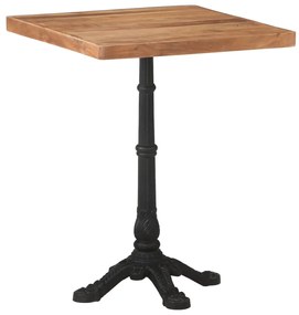 Mesa de bistrô 60x60x76 cm madeira de acácia maciça